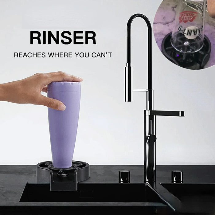 Ins Rinser Automatic Glass Cup Washer High Pressure Bar Kitchen Beer Milk Tea Cup Cleaner Sink Accessories