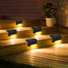 Outdoor Solar LED Deck Lights Garden Path Patio Pathway Stairs Step Fence Lamp