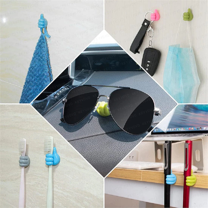 Cable Clip Organizer Wall Hooks Silicone Thumb Self Adhesive Cord Holder Wire Hanger Storage Office Desk Car Kitchen Bathroom