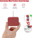 Small Portable Charger 4000Mah,Cute Power Bank Built in Cable,Mini Fast Charging USB C Phone Charger,Ultra-Compact External Battery Pack for Iphone Samsung Google,Red