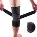 Knee Sleeve with Strap Compression Brace Support Gym Joint Pain Arthritis Relief
