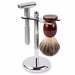 ORIGINAL QSHAVE Adjustable Safety Razor Double Edge Classic Mens Shaving Mild to Aggressive 1-6 File Hair Removal Shaver It with 5 Blades