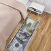 Machine Washable $100 Bill Design Non-Slip Rubberback 22X53 Modern Runner Rug for Hallway, Kitchen, Bedroom, 22" X 53", Multicolor