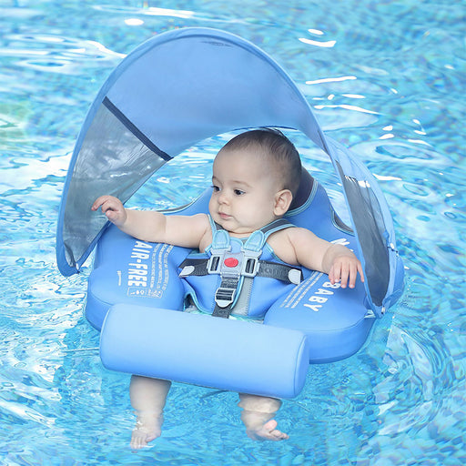 Mambobaby Baby Waist Floating Lying Swimming Ring Pool Toy Swimming Trainer Solid Non-Inflatable Newborn Baby Swim