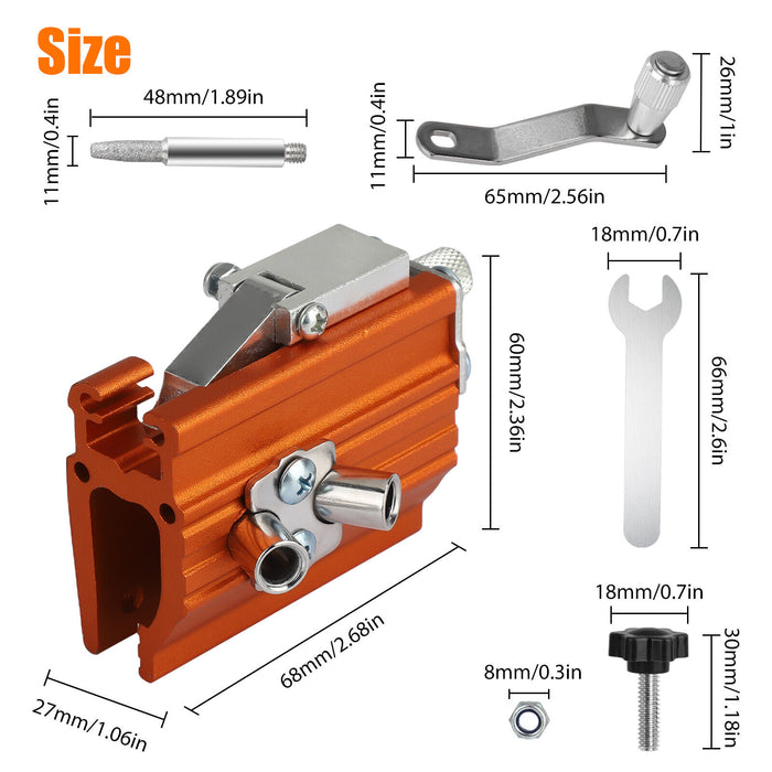 Portable Chainsaw Sharpening Jig Sharpener Kit for 12-20" Chainsaw &Electric Saw